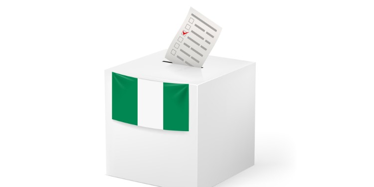 Sample image of ballot box during election in Nigeria